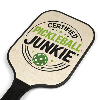 Pickleball Paddle Set – “Certified Pickleball Junkie” Paddle & Balls Kit