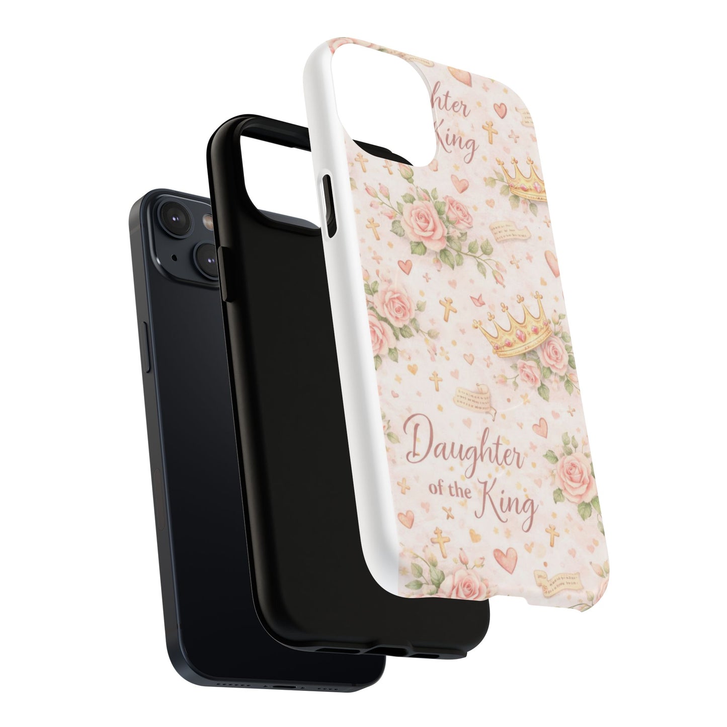 Daughter of the King Floral Phone Case — Tough Magnetic Protective Cover