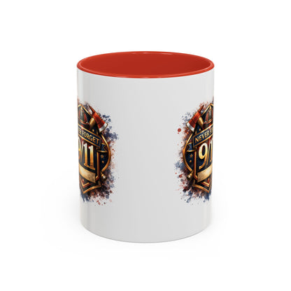 Never Forget 9/11 Memorial Coffee Mug