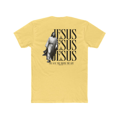 Jesus Repeat Graphic T-Shirt — "Jesus, Jesus, Jesus" Faith Tee