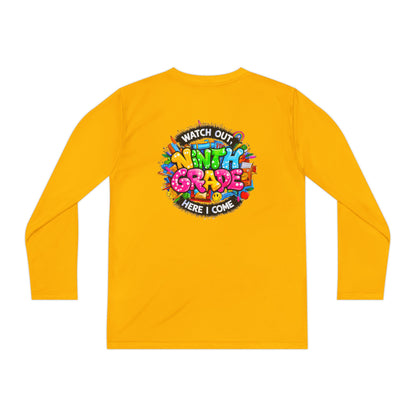 Ninth Grade Crewneck Long Sleeve — "Watch Out Ninth Grade Here I Come" Back-to-School Tee