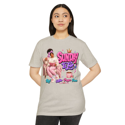 Sunday Is For T-Shirt — Relax, Coffee, Prayer & Peace Graphic Tee