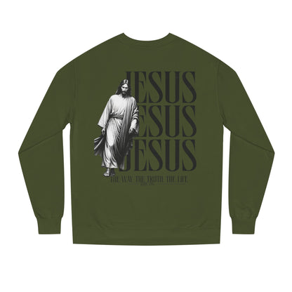 Jesus Crewneck Sweatshirt – The Way The Truth The Life Religious Pullover
