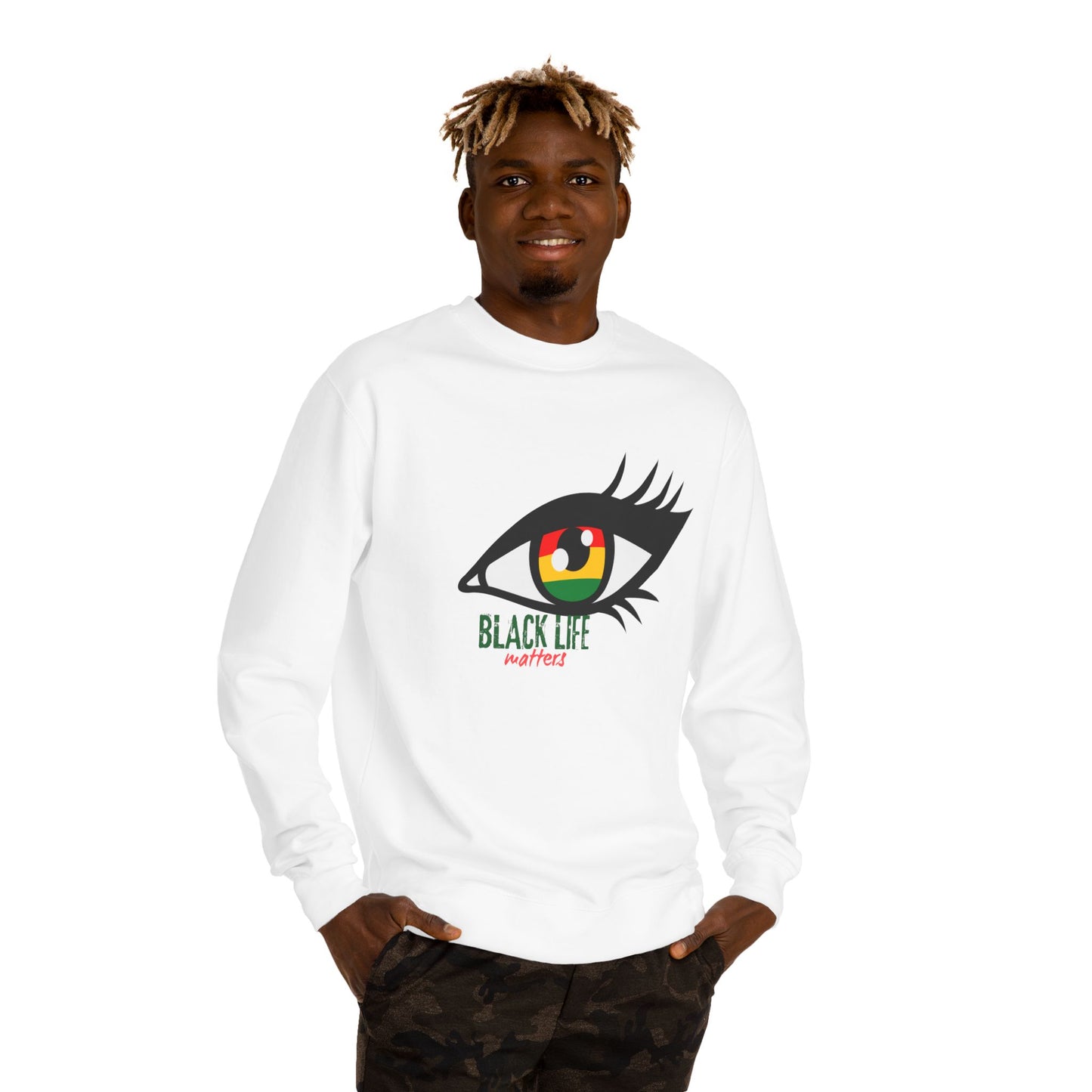Black Life Matters Eye Graphic Sweatshirt