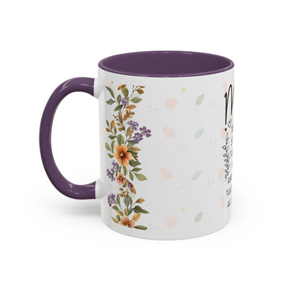 Mom Floral Coffee Mug — "Mom: The Quiet Strength..." Sentimental Mother's Day Gift (11/15oz)