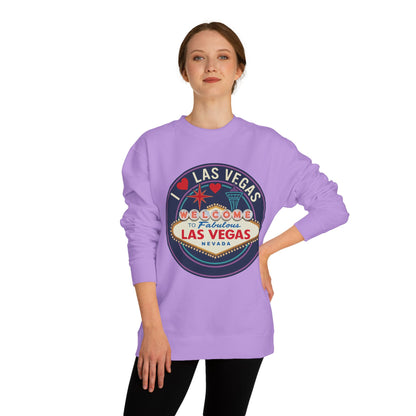 Las Vegas Welcome Sign Sweatshirt – Retro "I  Las Vegas" Crewneck