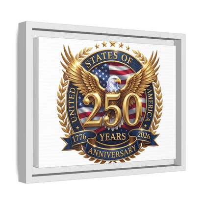 250th United States Anniversary Framed Canvas Print