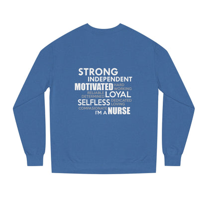 Nurse Word Cloud Sweatshirt — Strong Independent Motivated Loyal Selfless