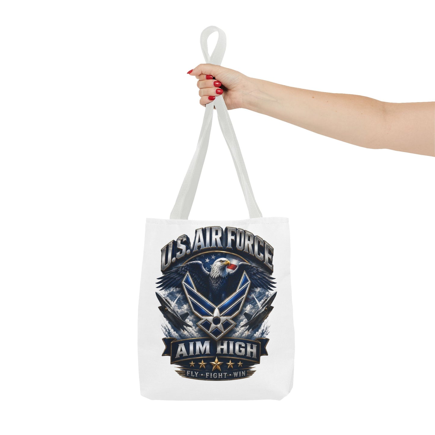 U.S. Air Force Aim High Tote Bag — Patriotic Eagle Military Tote
