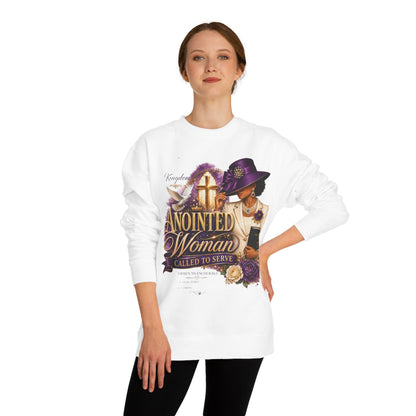 Anointed Woman Crewneck Sweatshirt — Called to Serve Gospel Graphic