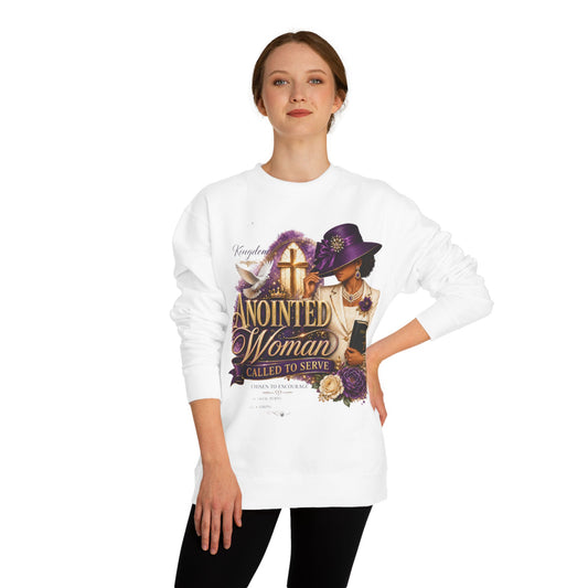 Anointed Woman Crewneck Sweatshirt — Called to Serve Gospel Graphic
