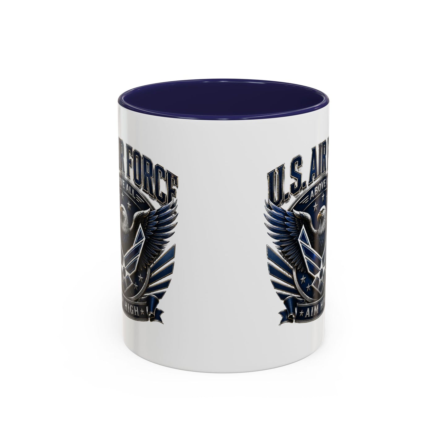 U.S. Air Force Eagle Coffee Mug – "Aim High" Accent Ceramic Mug (11/15oz)