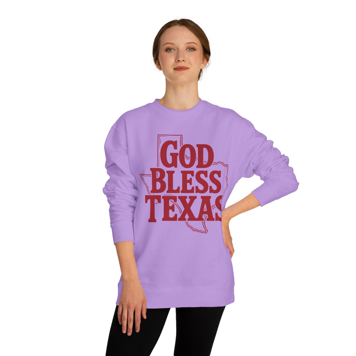 God Bless Texas Sweatshirt — Texas Pride Crewneck
