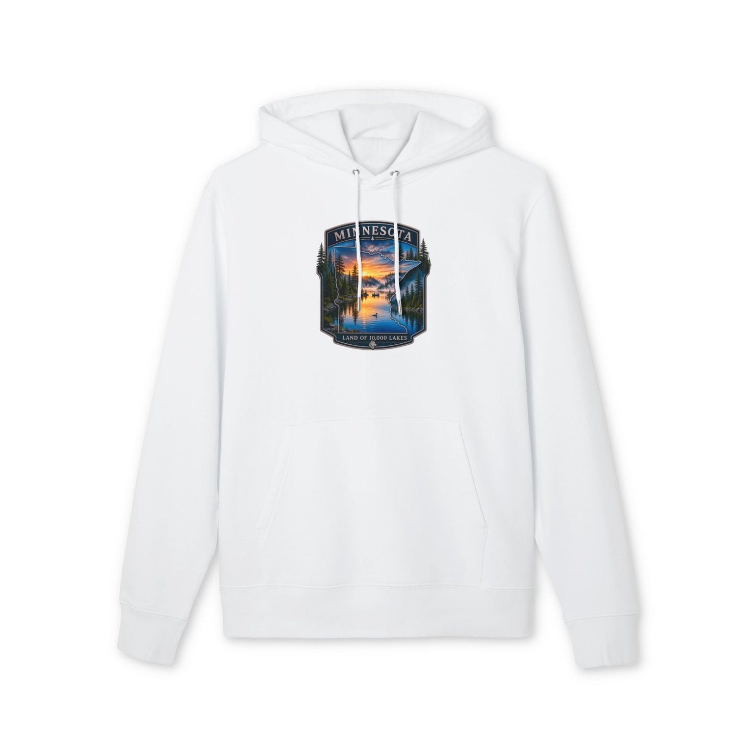Minnesota Lakes Sunset Hoodie — Scenic 'Land of 10,000 Lakes' Sweatshirt