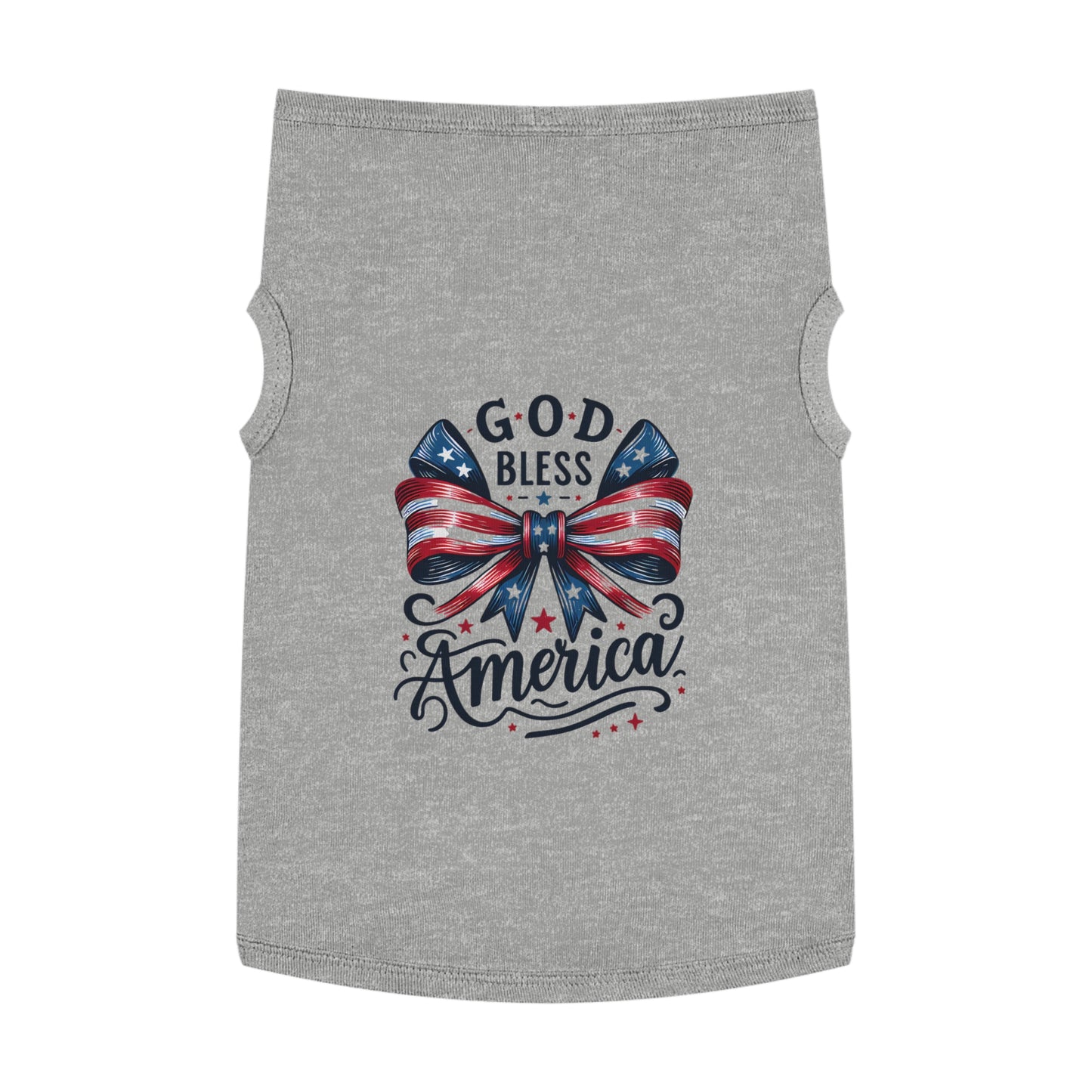 God Bless America Patriotic Pet Tank Top