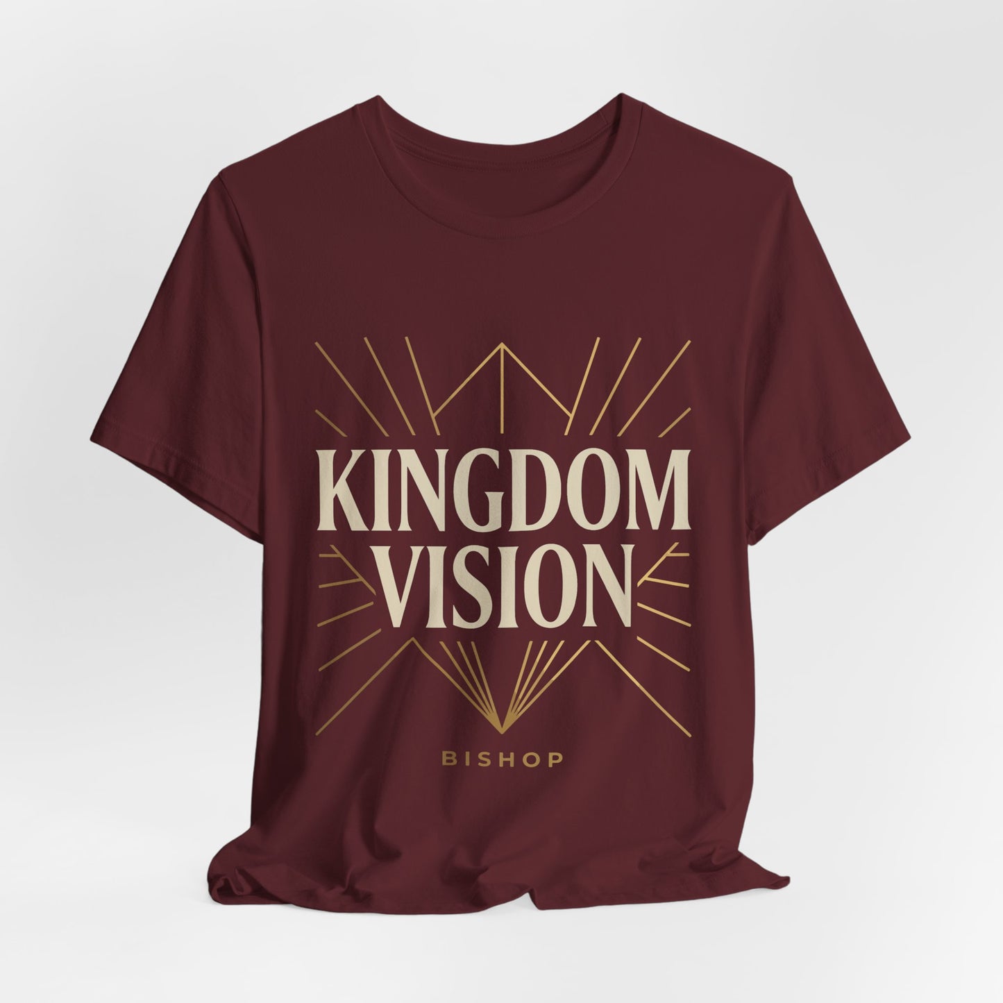 Kingdom Vision Tee — Inspirational Christian T-Shirt ("Bishop")