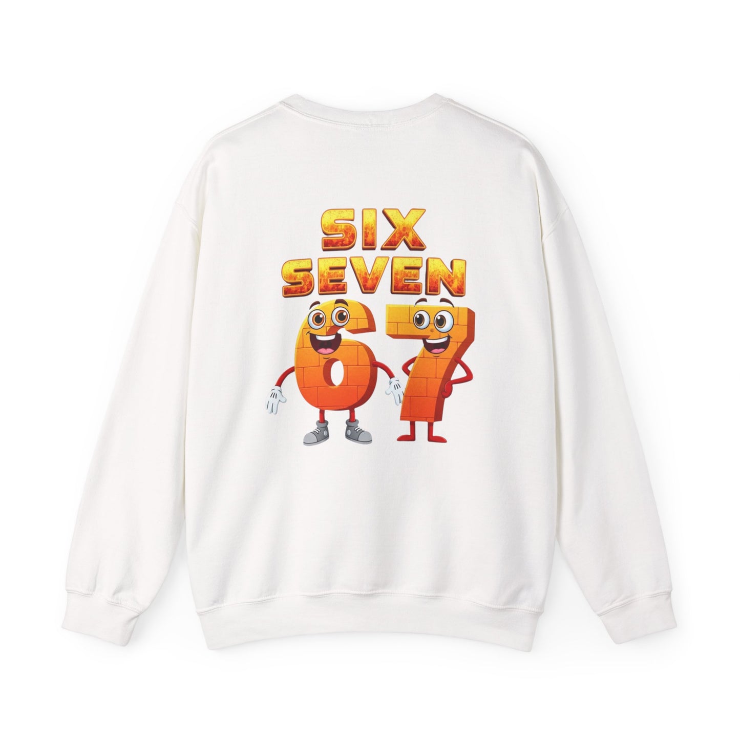 Six Seven 67 Cartoon Graphic Sweatshirt
