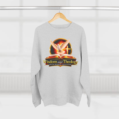 Wisdom & Theology Sweatshirt — Dove, Bible & Cross Christian Crewneck