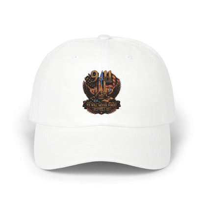 Dad Cap with Embroidered Military Shield Patch