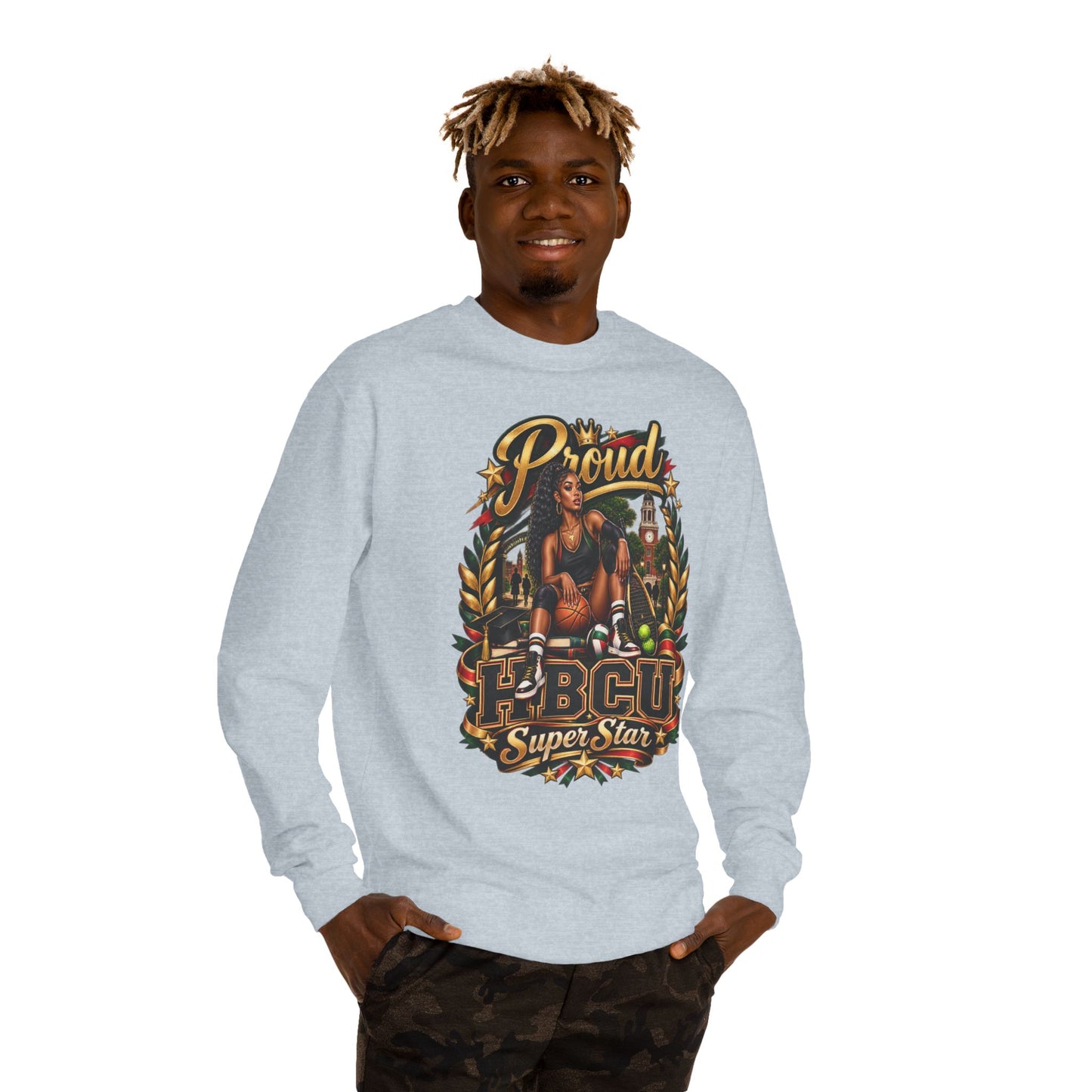 HBCU Proud Superstar Crewneck Sweatshirt