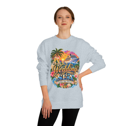 Cruise Wedding Sweatshirt — "Wedding at Sea" Tropical Cruise Crewneck