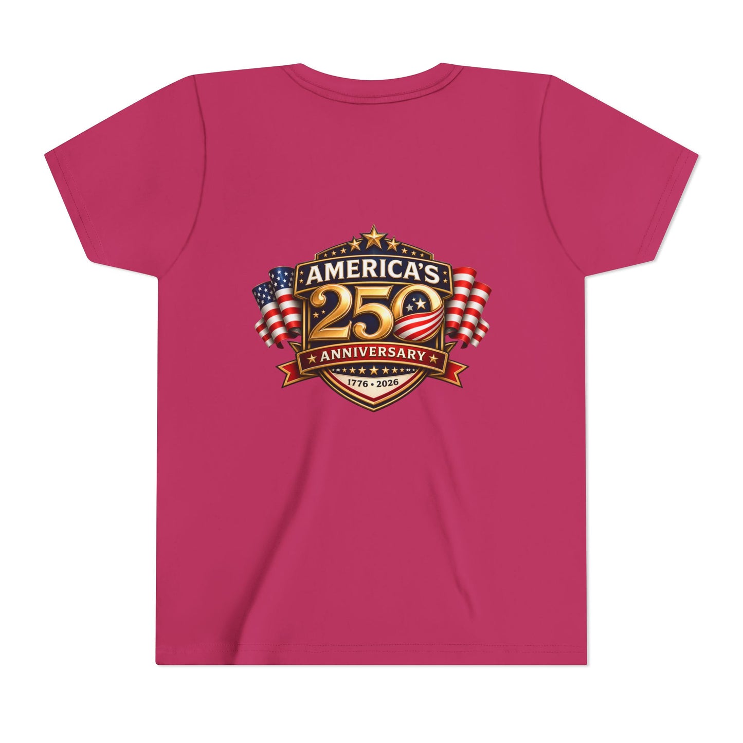 America's 250th Anniversary Youth Tee - Patriotic 1776–2026 Celebration Shirt