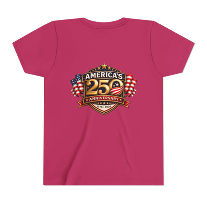 America's 250th Anniversary Youth Tee - Patriotic 1776–2026 Celebration Shirt