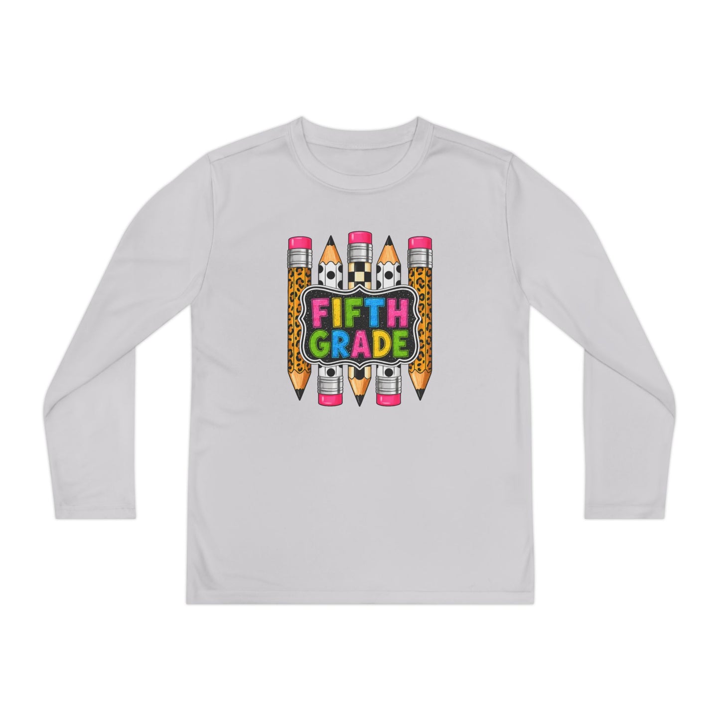Fifth Grade Pencil Graphic Youth Long Sleeve Tee