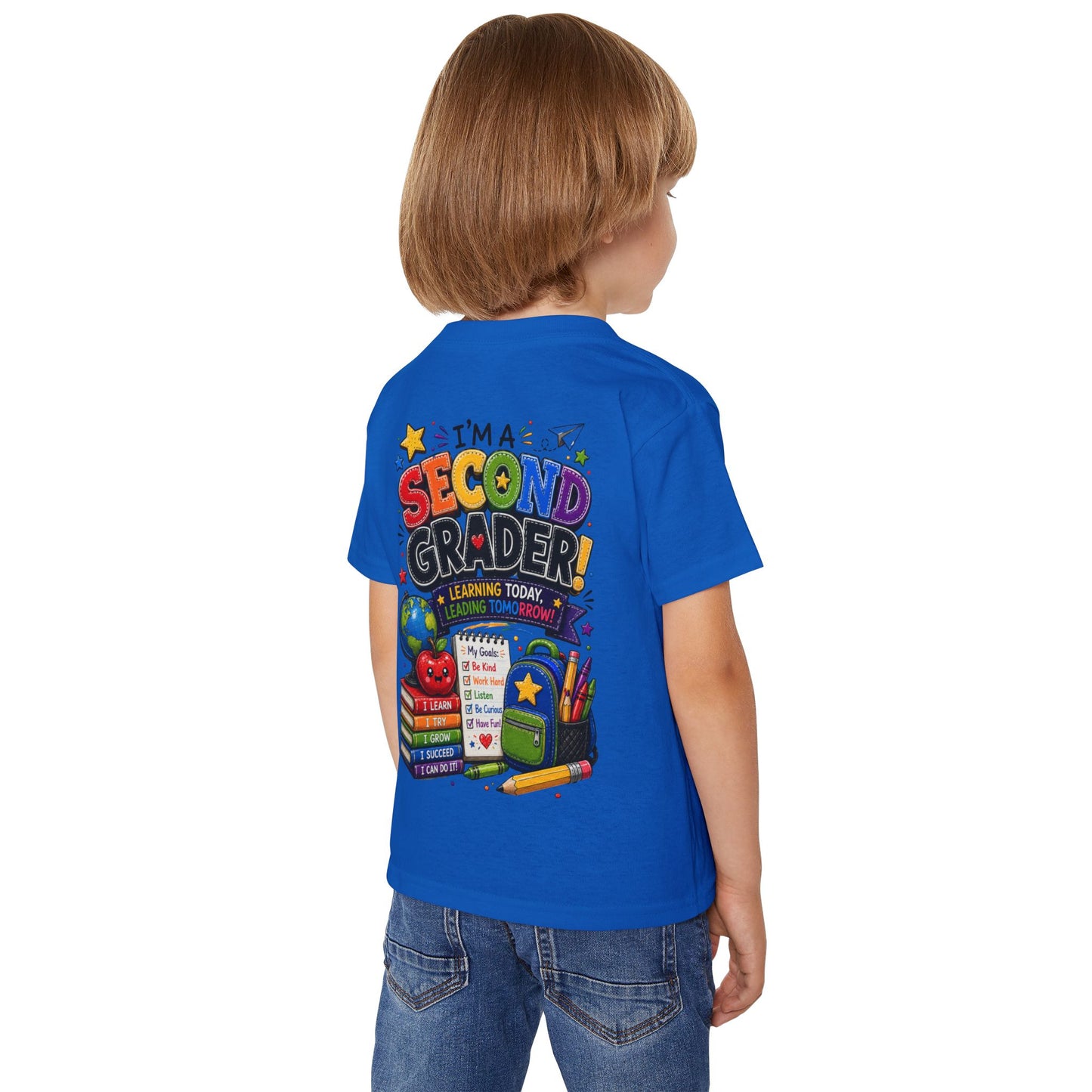 Second Grader Toddler T‑Shirt - "I'm a Second Grader" Back-to-School Cute Kids Tee
