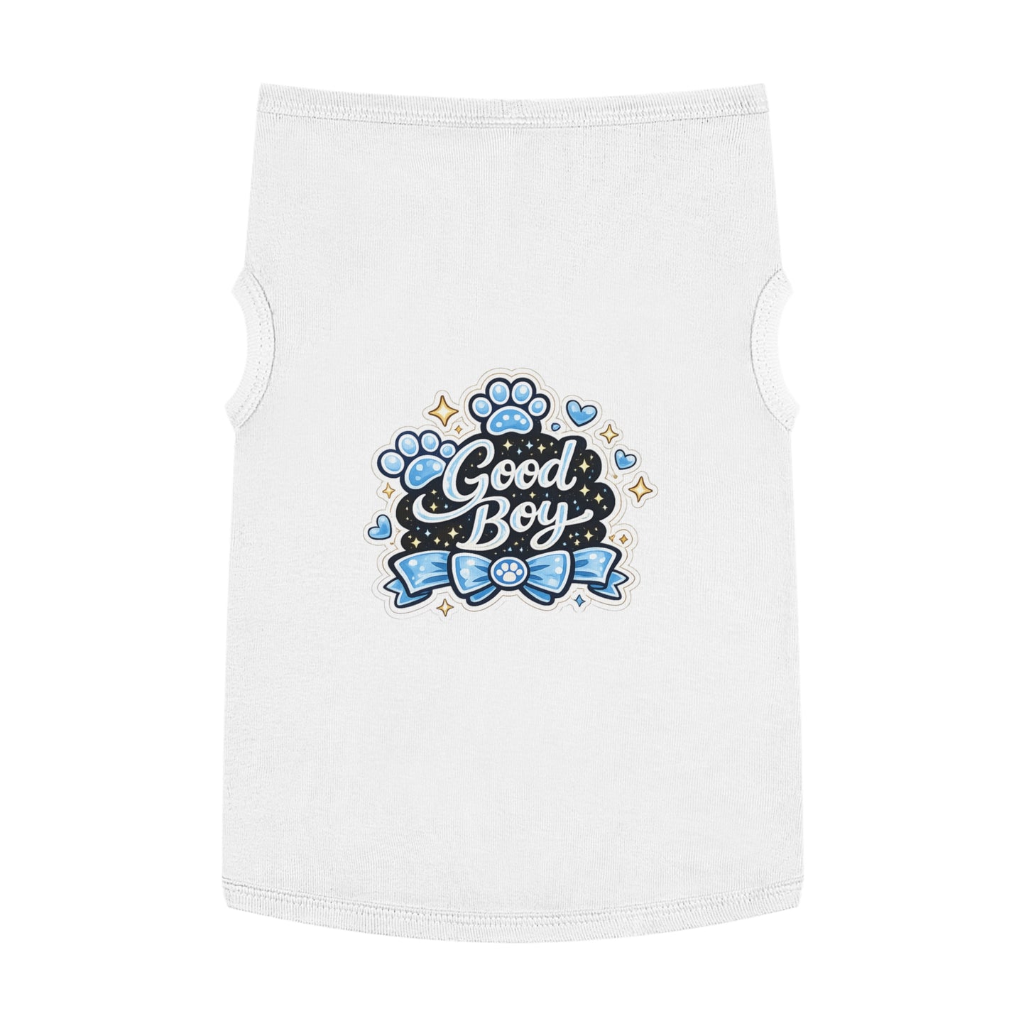 Good Boy Dog Tank Top — Cute Paw Print Pet Shirt