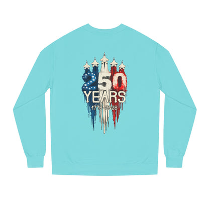 50 Years Anniversary Sweatshirt — Patriotic USA Flag Design (1971–2021)