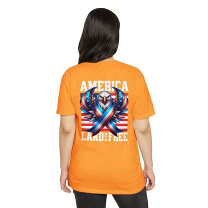 America Land of the Free Eagle Ribbon T-Shirt