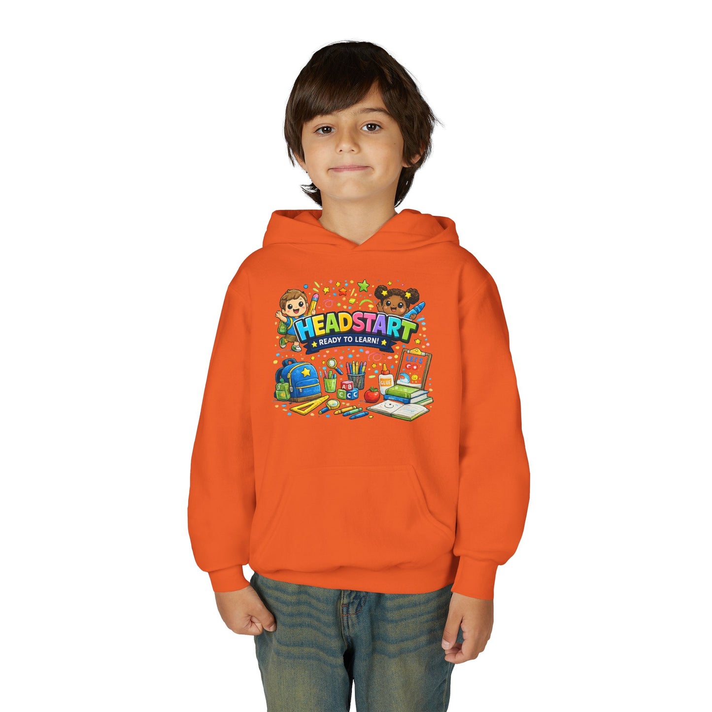 Head Start Kids Hoodie – 'Ready to Learn' Back-to-School Youth Sweatshirt