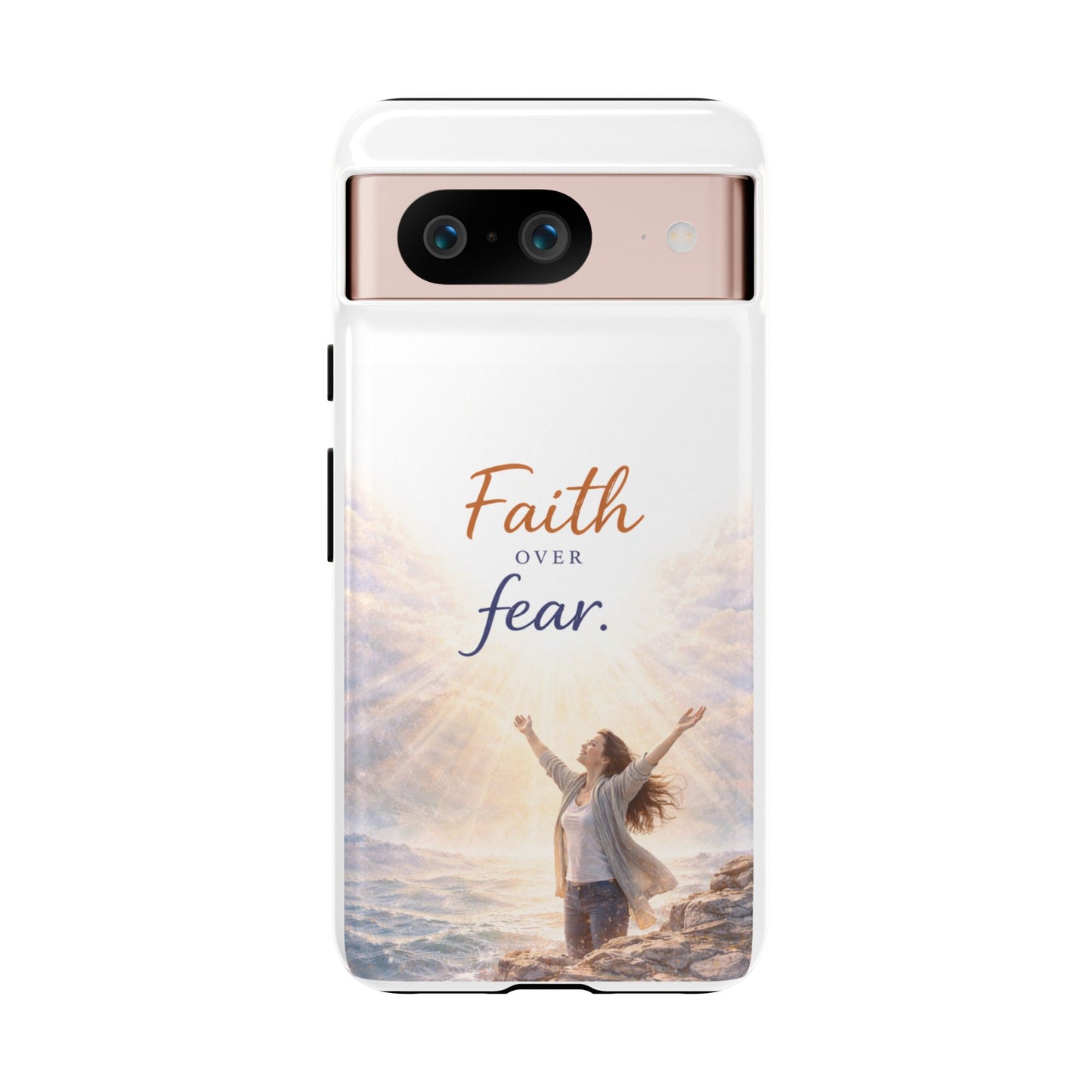 Faith Over Fear Phone Case — Inspirational Christian iPhone Cover