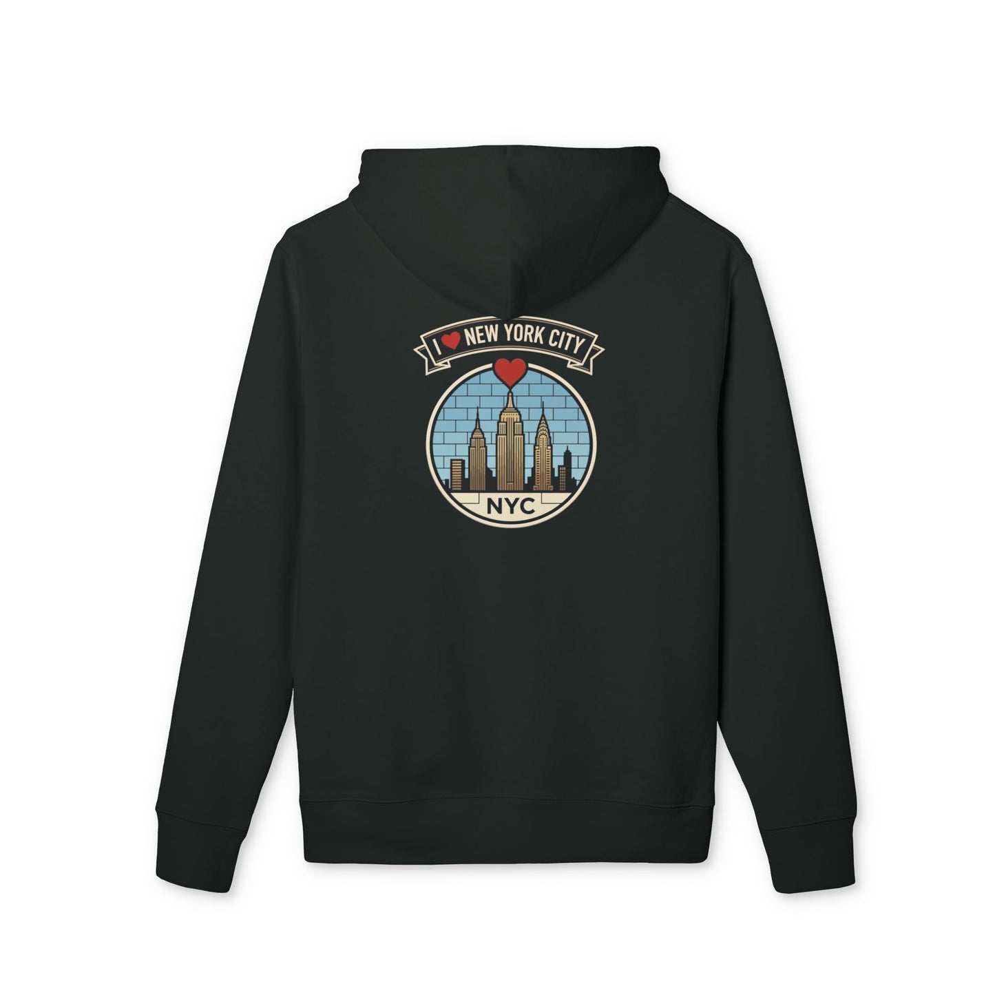 NYC Skyline Hoodie — I  New York City Retro Graphic