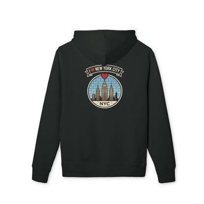 NYC Skyline Hoodie — I  New York City Retro Graphic