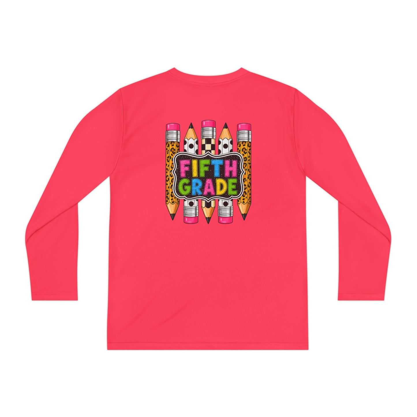 Fifth Grade Pencil Graphic Youth Long Sleeve Tee