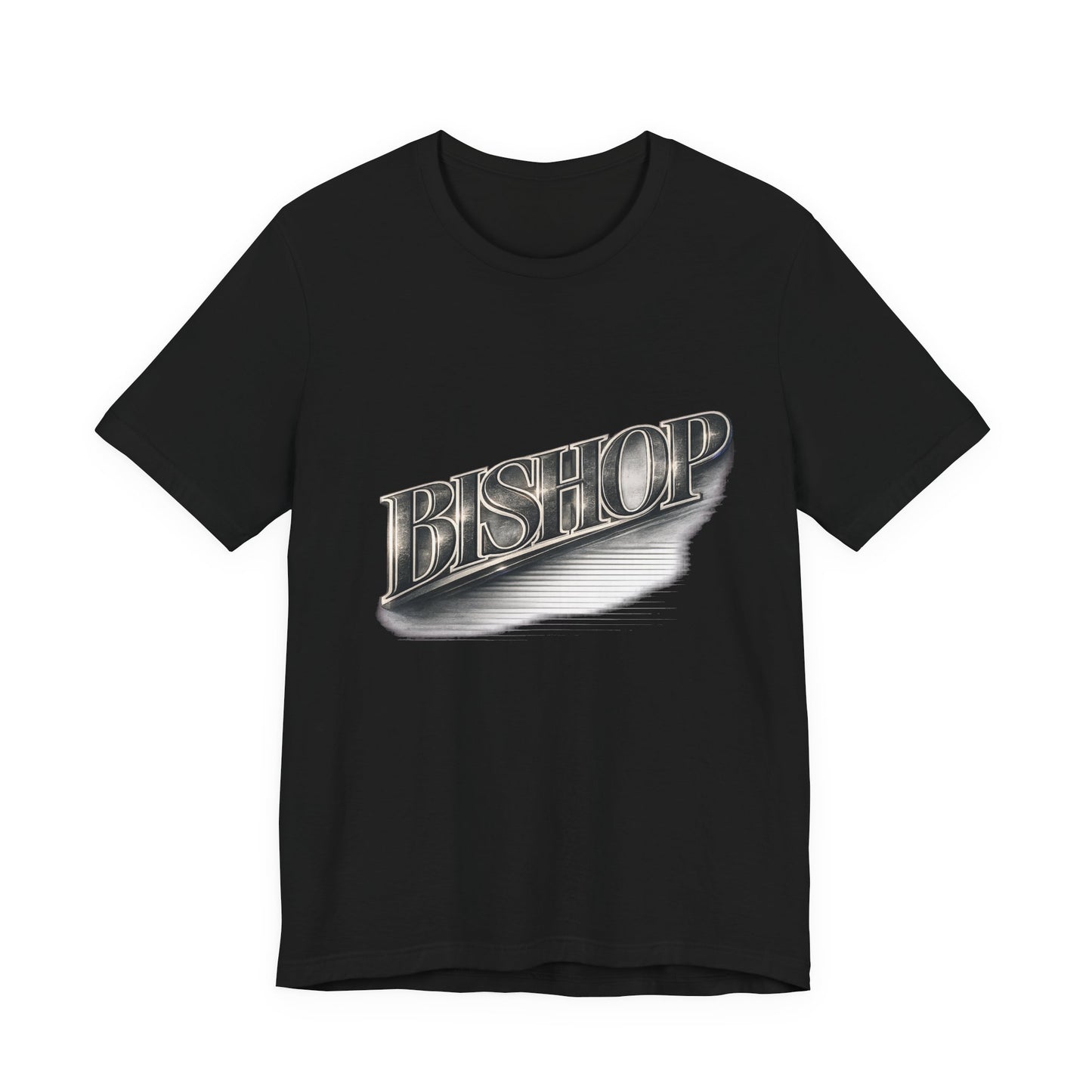 Bishop Retro Chrome Logo T‑Shirt
