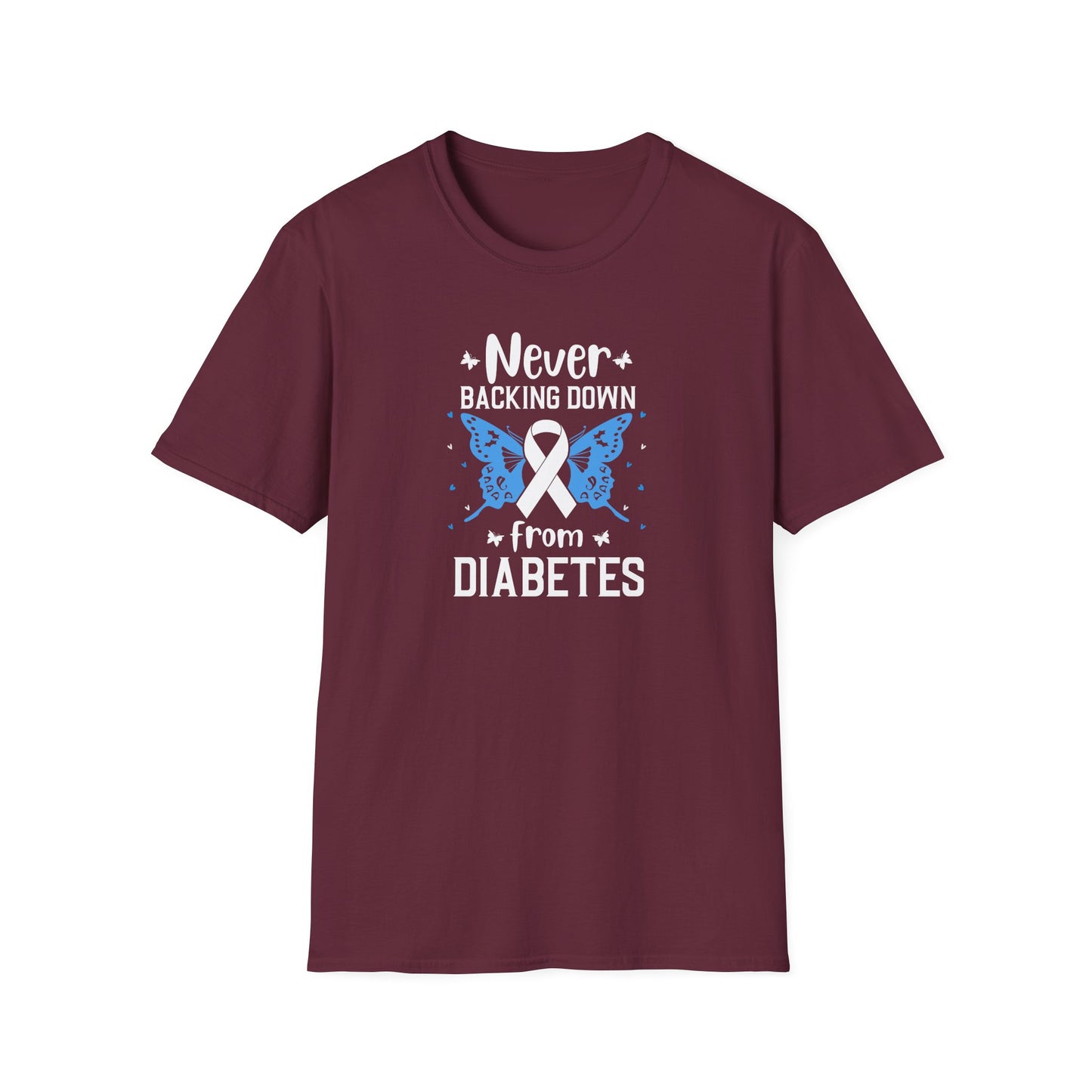 "Never Backing Down from Diabetes"  T-Shirt