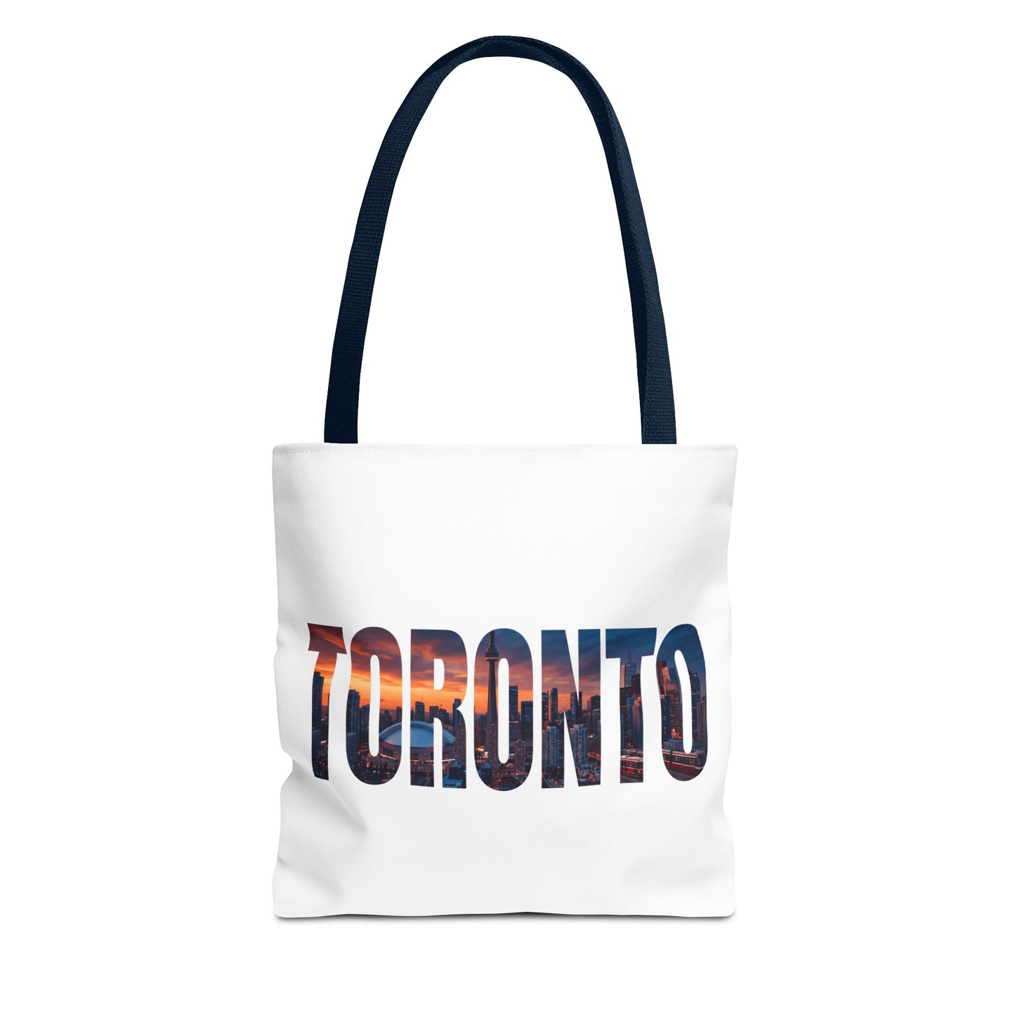 Toronto Skyline Tote Bag — Cityscape Photo Text Tote