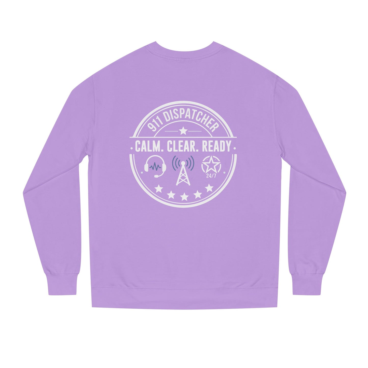 911 Dispatcher Sweatshirt - "Calm. Clear. Ready." Crewneck for Emergency Dispatchers