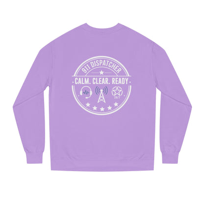911 Dispatcher Sweatshirt - "Calm. Clear. Ready." Crewneck for Emergency Dispatchers