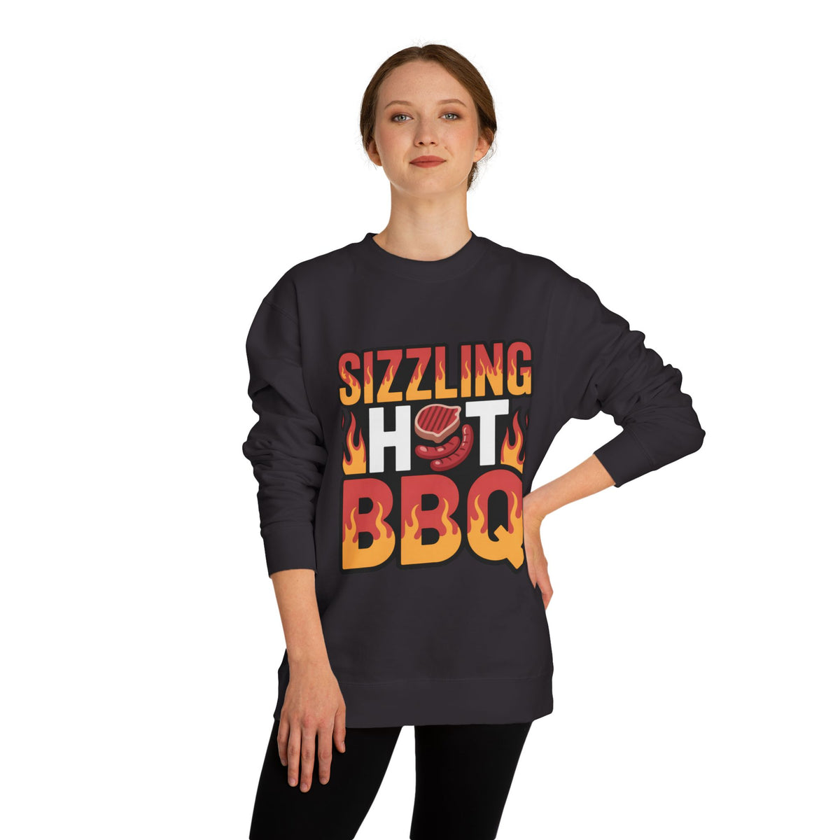 Sizzling Hot BBQ Sweatshirt — Grilling Graphic Crewneck