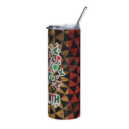 Juneteenth Stainless Steel Tumbler — 20oz Afrocentric Travel Mug
