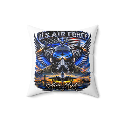 U.S. Air Force 'Aim High' Decorative Pillow — Military Aviation Throw Pillow