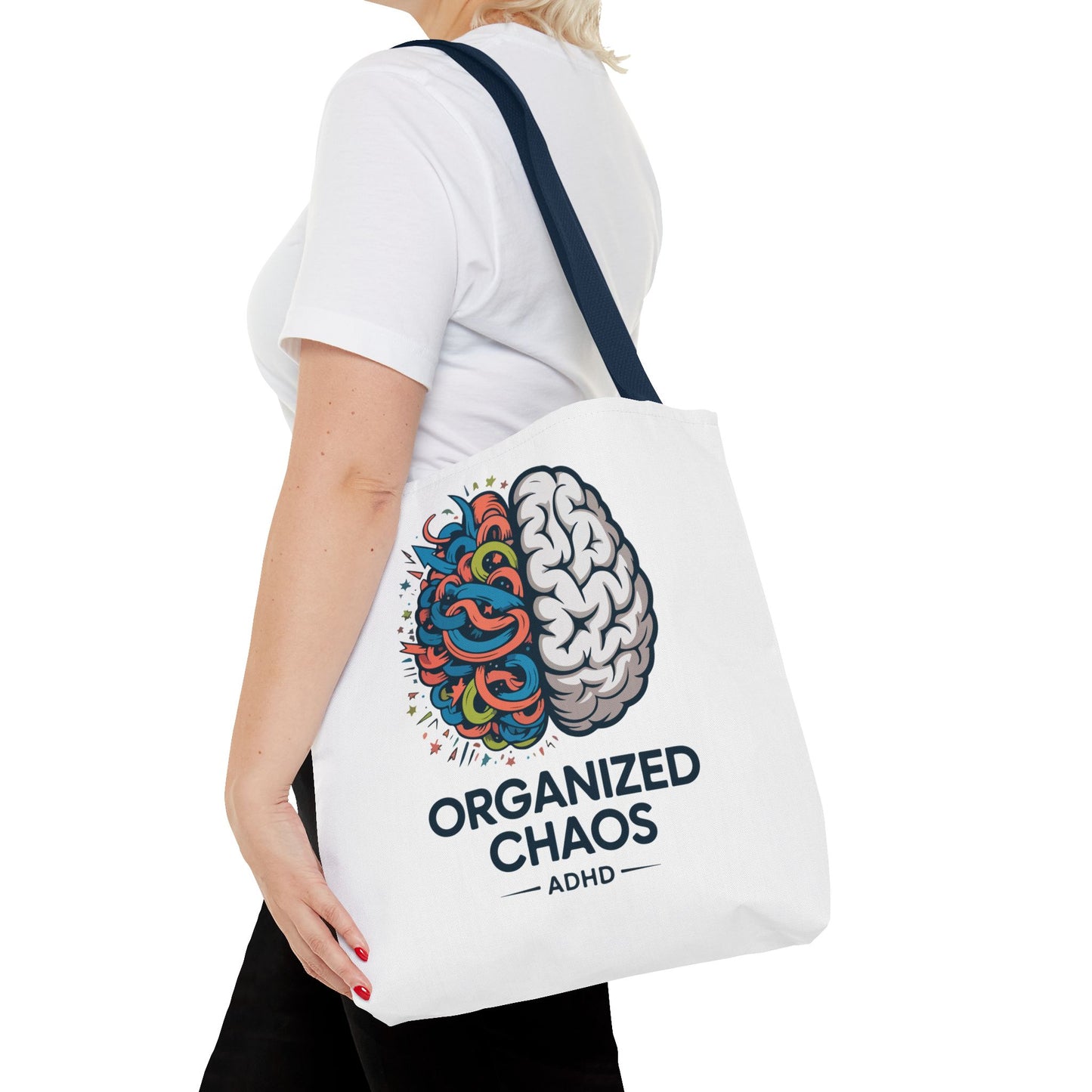 ADHD Tote Bag — "Organized Chaos" Brain Design