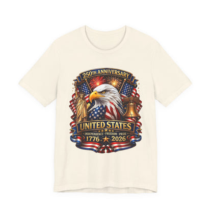 Independence 250th Eagle T-Shirt – United States 1776-2026 Centennial Graphic Tee
