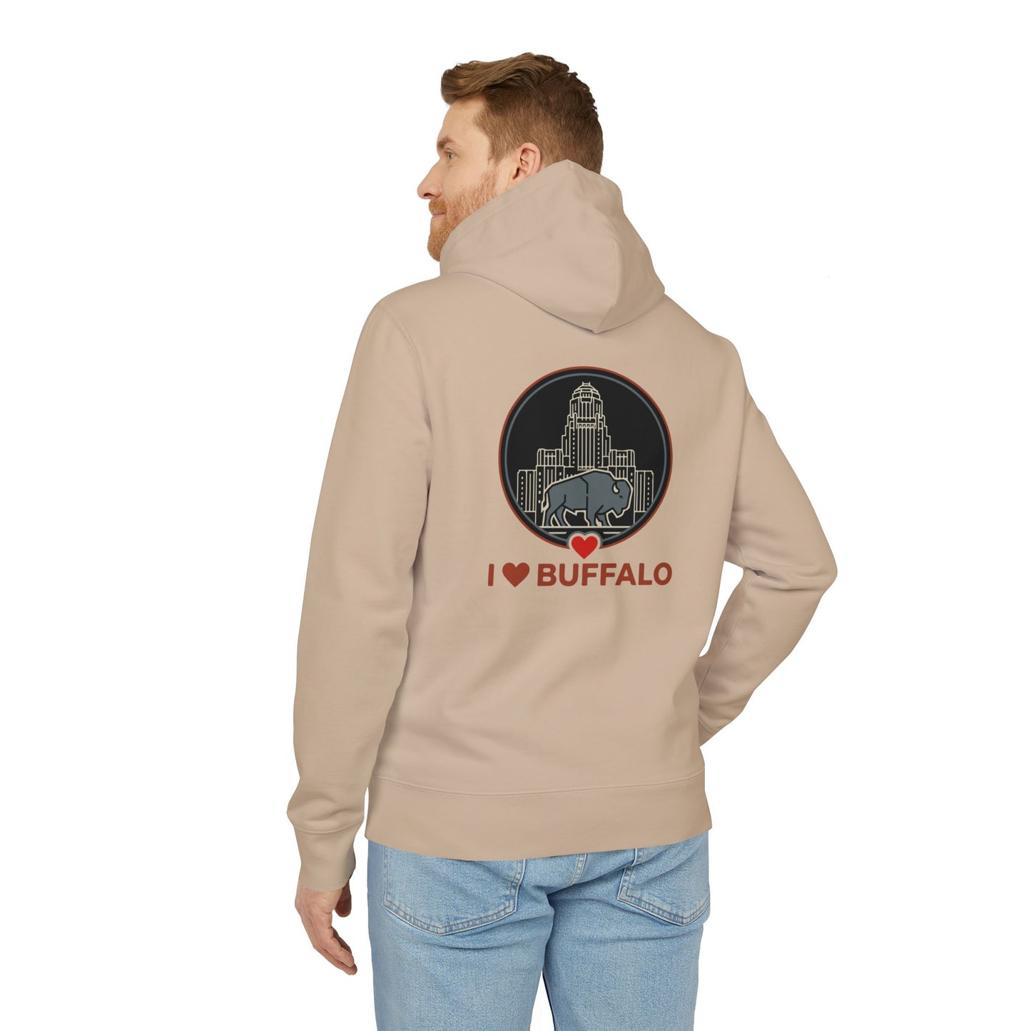 Buffalo Skyline Hoodie — I  Buffalo Retro Cityscape