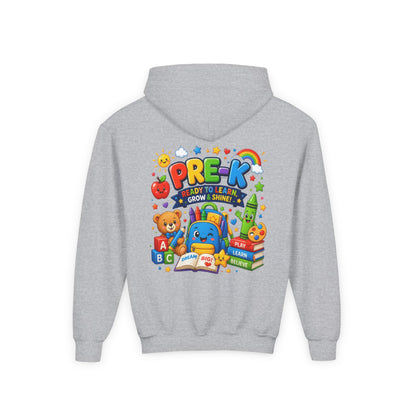 Pre-K Ready to Learn Youth Hoodie – Cute Back-to-School Preschool Sweatshirt