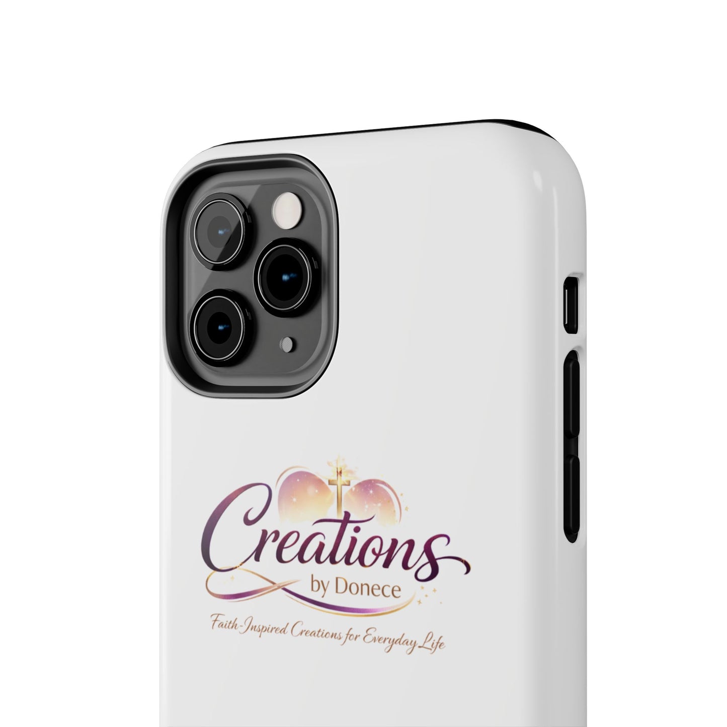 Tough Phone Case - "Creations by Donece" Logo Protective Cover